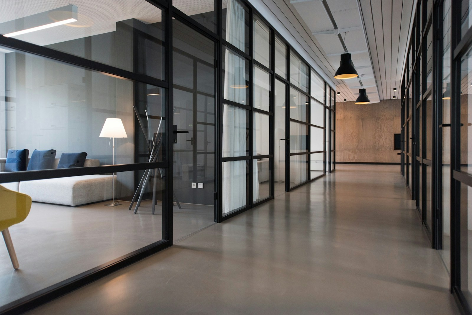 Modern designed interior environment